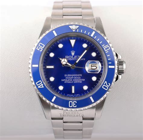 rolex submariner blauw